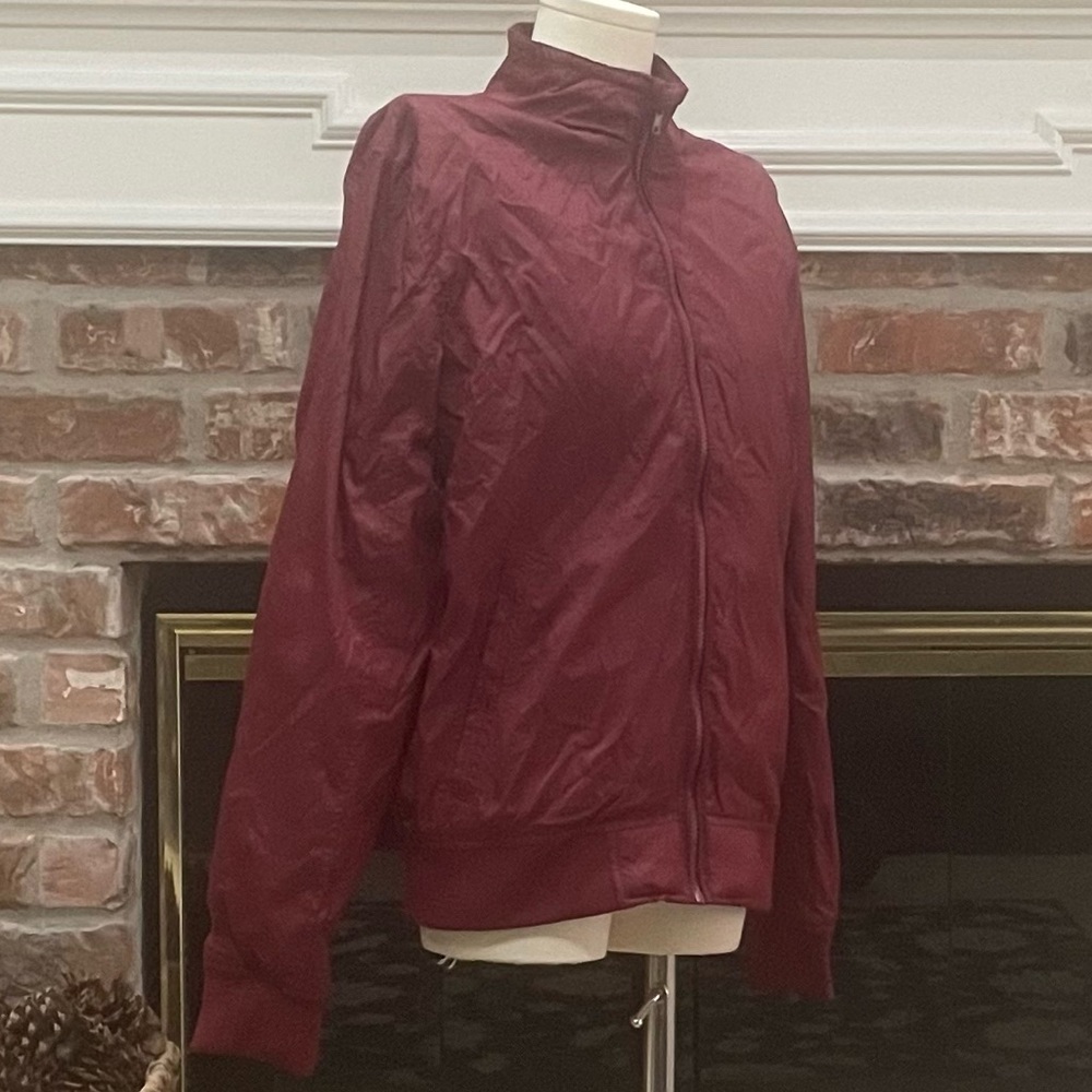 Prince + Fox maroon red athletic windbreaker jacket / S / Excellent condition - Picture 3 of 11